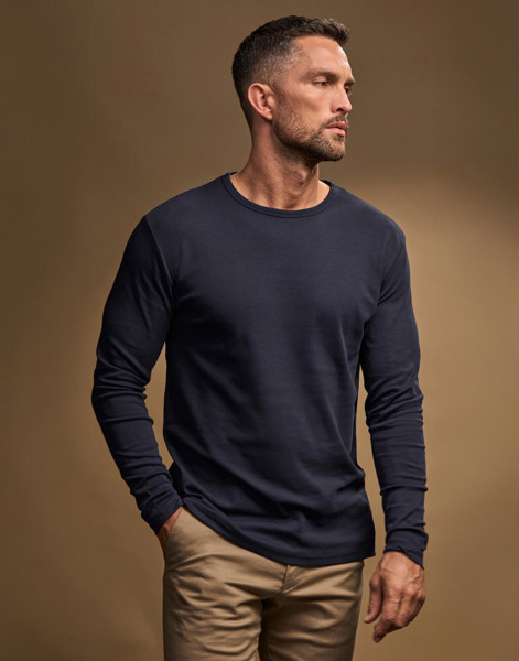 MensLS Interlock T-Shirt - White / L