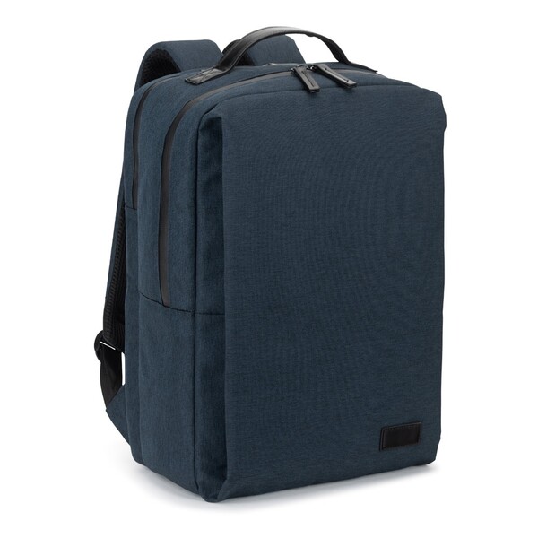 GLASGOW. Laptop backpack (17") made from high-density 600D recycled polyester (20L) - Blue