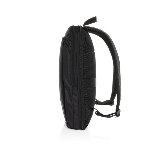 Flexpack Aware™ RPET Expandable Slim 15.6" Laptop Backpack - Black