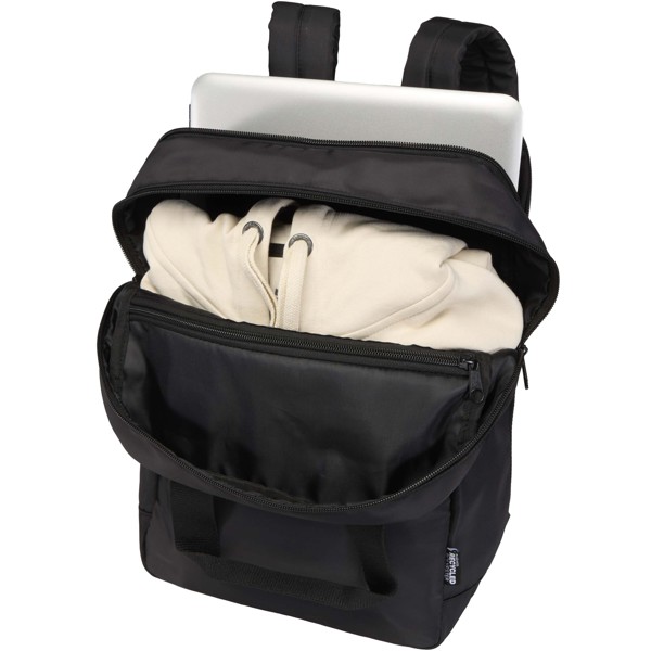 Sac à dos de voyage pour ordinateur portable Trip 14” Aware™ de 9 L en matériaux recyclés - Noir