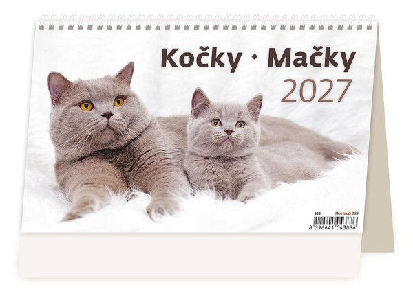 Stolní kalendář Kočky 2027