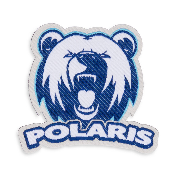 Woven patch with laser-cut border - 7cm / Iron-on