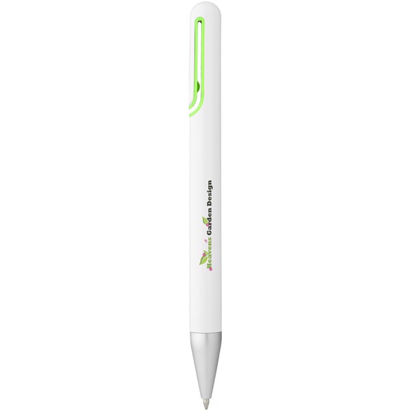 Kuličkové pero Nassau - Bílá / Zelená