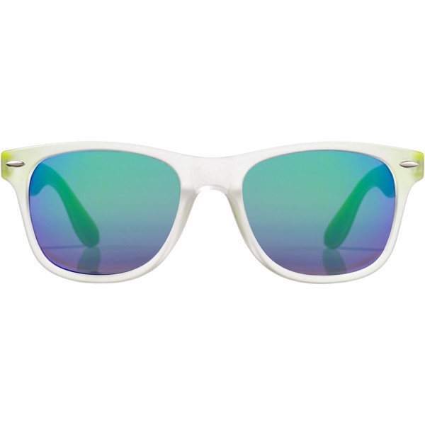 Sluneční brýle California s exkluzivním designem - Limetka / Průhledná