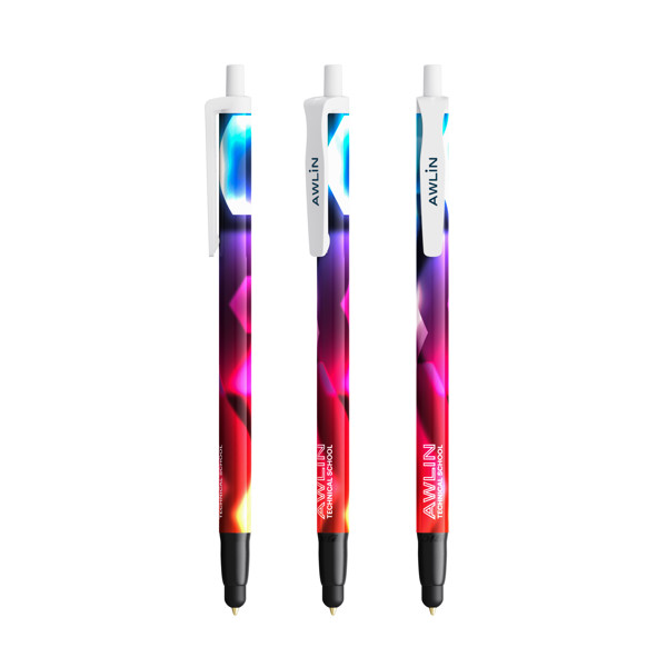 BIC® Clic Stic Stylus Ballpen - White / Blue Ink