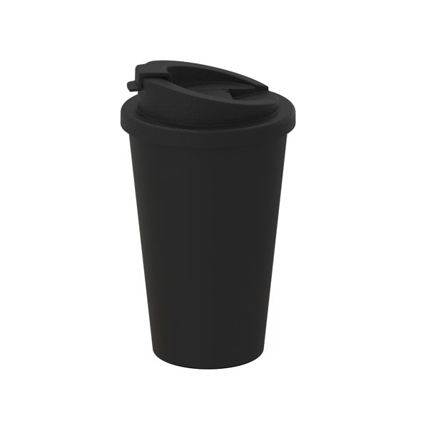 Gobelet À Café "Premium Deluxe" - Blanc / Noir
