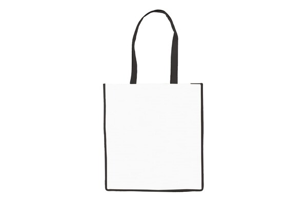 Mulepose non-woven 75g/m² - Hvid / Sort