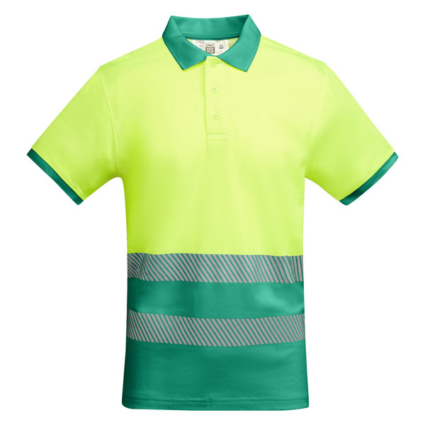 Av Atrio Polo Shirt - Garden Green/Fluor Yellow / XL