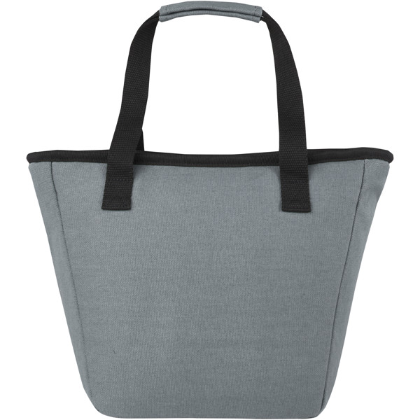 Bolsa isotérmica de 6 L para almuerzo y 9 latas de lona reciclada GRS "Joey" - Gris