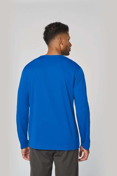 Men's Long-Sleeved Sports T-Shirt - White / L