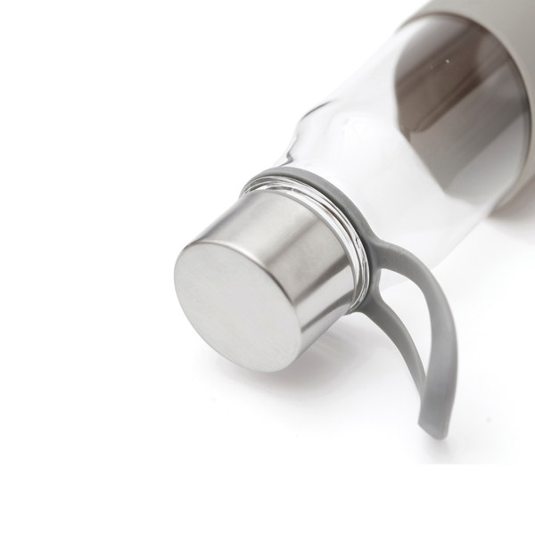 Vinga Lean bottle borosilicate glass, silicone - Grey