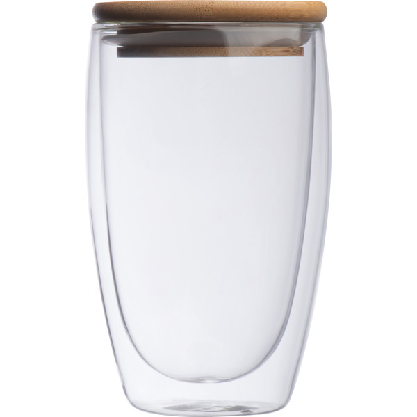 Double-walled glass with 500 ml filling capacity ARNOLD - Transparent