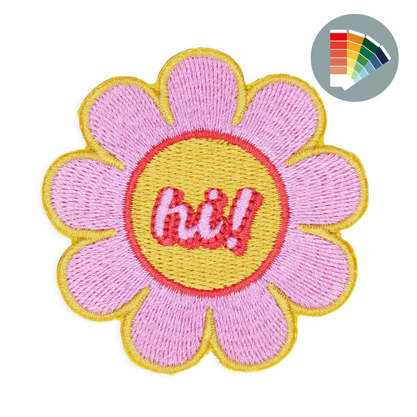 Embroidered patch with laser-cut border - 10cm / 3M adhesive