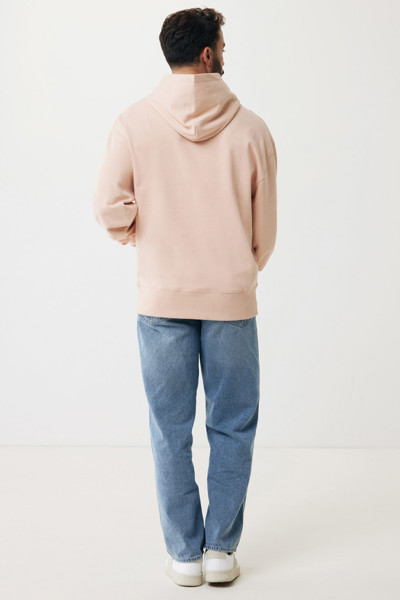 Iqoniq Yoho recycled cotton relaxed hoodie - Peach Nectar / S