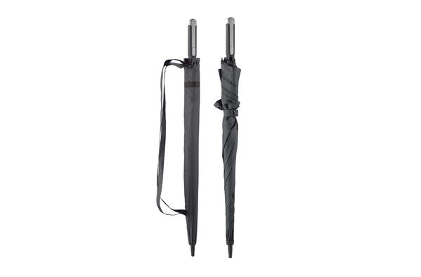 Deluxe square umbrella 121 cm, windproof - Black