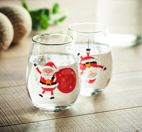 Set of 2 Christmas glasses Noel