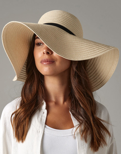 Marbella Wide-Brimmed Sun Hat - Natural / ONE SIZE