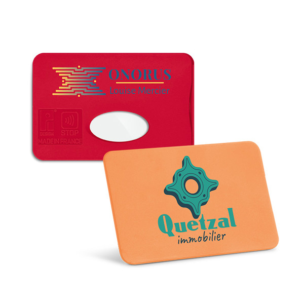 Credit-card cover with RFID blocking - Blanc / Unique