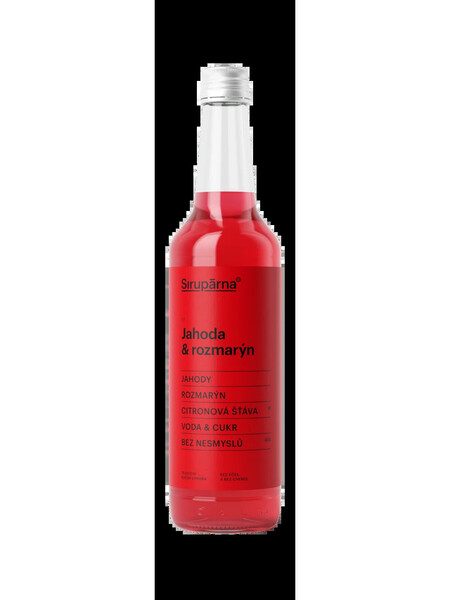 Sirup- Jahoda& rozmarín