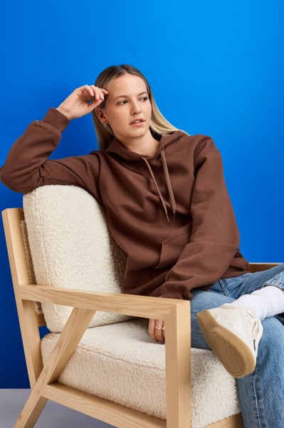 Softstyle® srednje teška flis majica s kapuljačom za odrasle - Smoke / 2XL