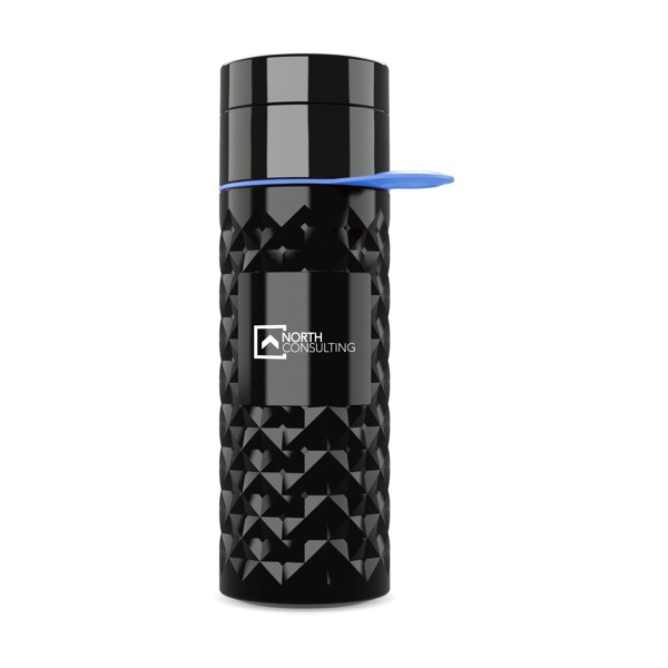 Join The Pipe Nairobi Ring Bottle Black 500 ml - Black / Cyan