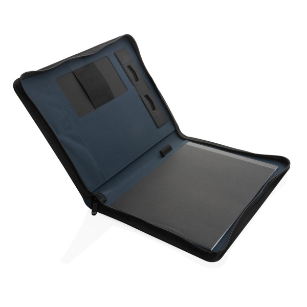 Impact Aware™ deluxe 300D tech portfolio with zipper - Navy