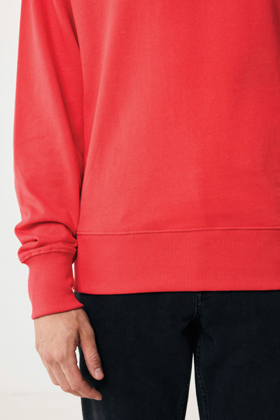Sweater à col rond en coton recyclé Iqoniq Kruger - Luscious Red / XXXL
