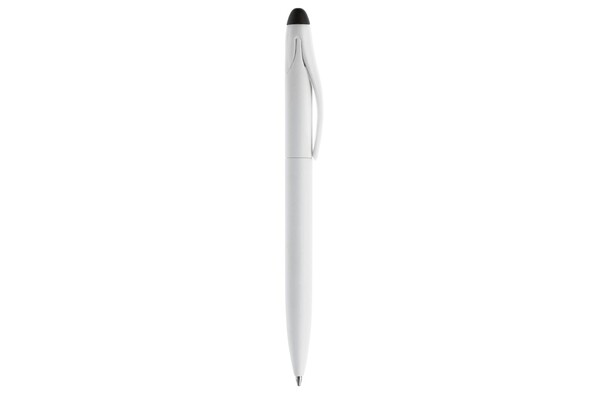 Kuglepen Touchy stylus farvet - Hvid / Sort