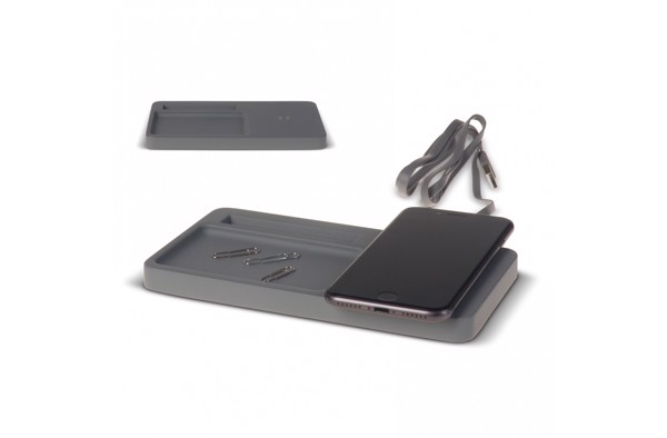 Limestone Desk organizer with wireless charger 5W