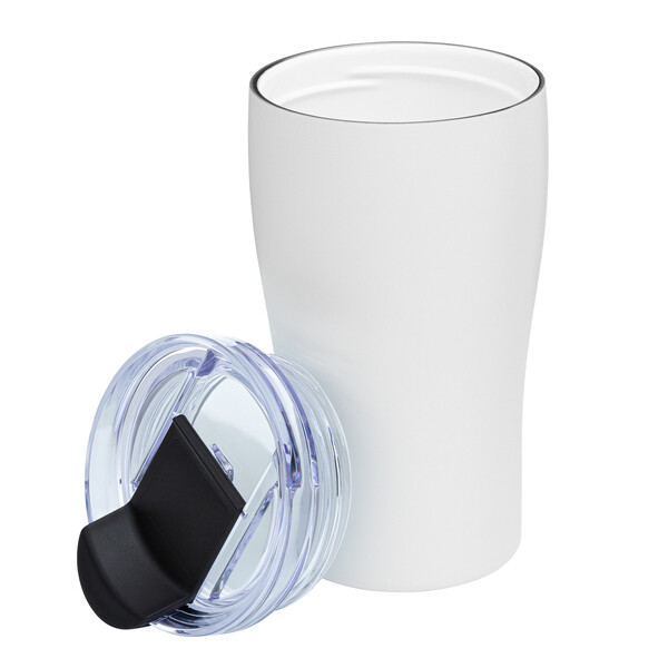 Thermo mug MEZZO CERAMIC - white
