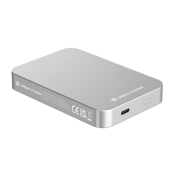 Urban Vitamin Compton powerbank 10000 mAh, 20W - Silver