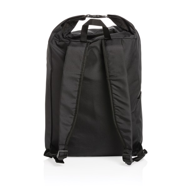 Impact AWARE™ RPET lightweight rolltop backpack - Black