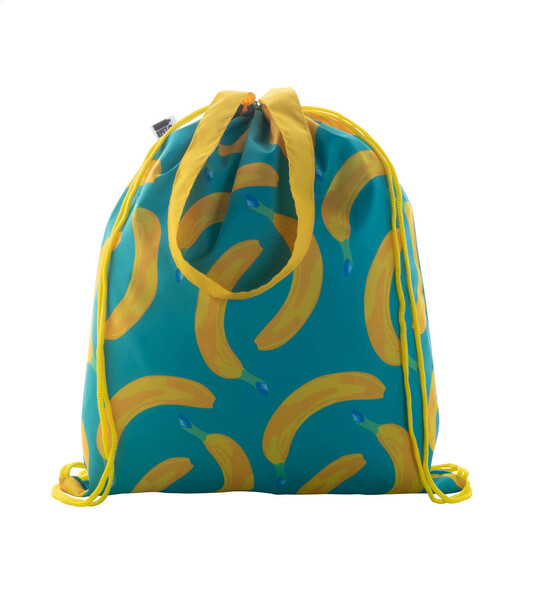 Sac piscine personnalisé CreaDraw Shop RPET - Jaune / Blanc