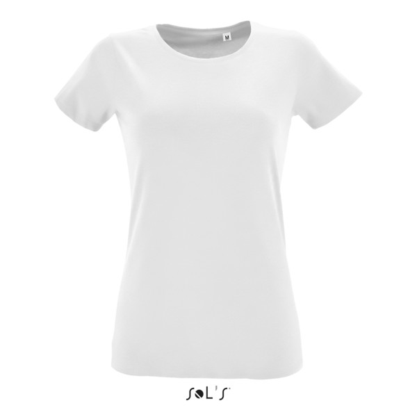 Sol's Regent Fit Women Round Collar Fitted T-Shirt - White / S