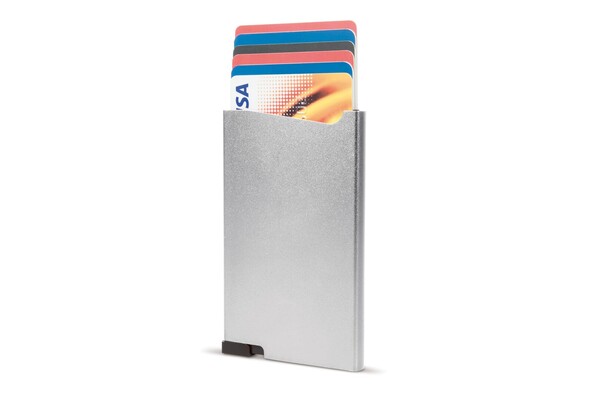 Porte-cartes bancaire en aluminium - Argent