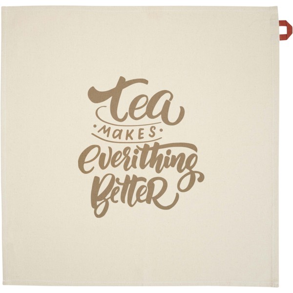 Pano de cozinha de algodão reciclado de 200 g/m² "Alora" - Tijolo