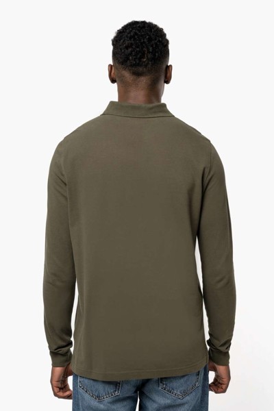 Muška polo majica dugih rukava - Light Royal Plava / 2XL
