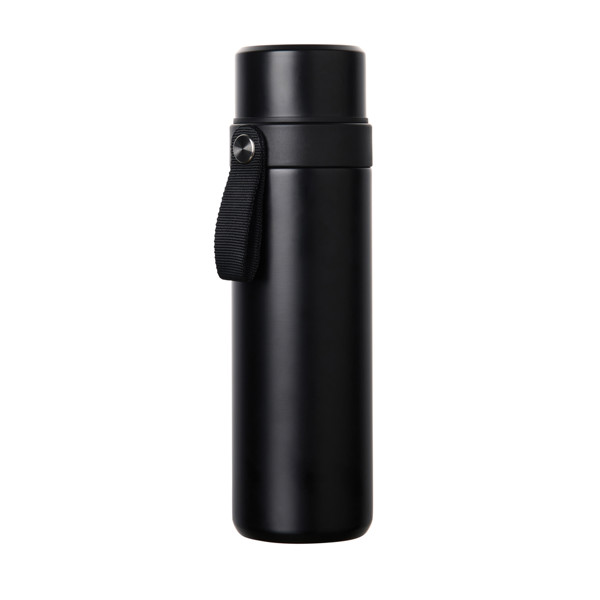 VINGA Tono RCS termoska s dvojitým pohárom 750 ml - Čierna