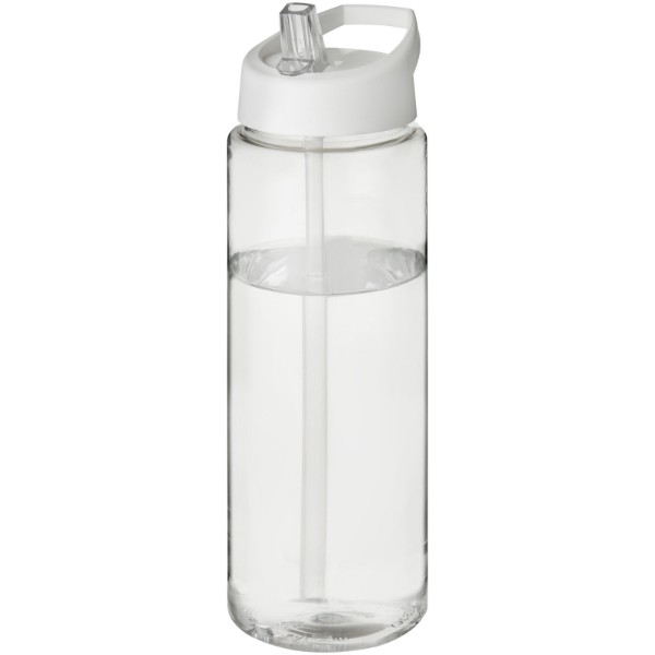 H2O Active® Vibe 850 ml Sportflasche mit Ausgussdeckel - transparent / weiss