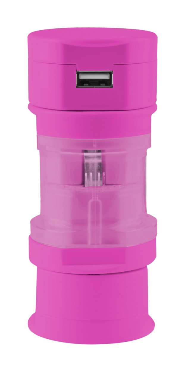 Travel Adapter Tribox - Pink