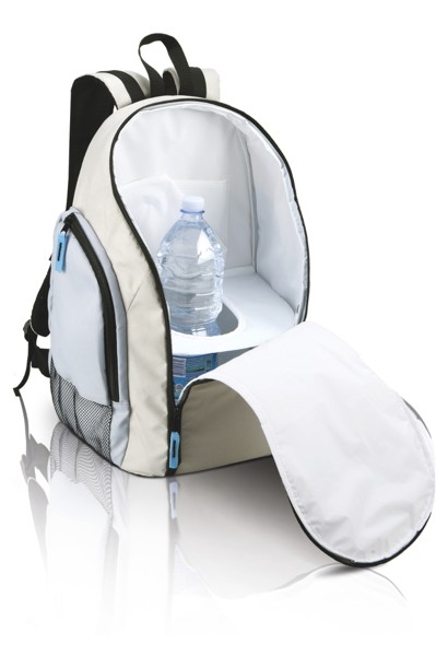 Backpack Cool Bag - Light Grey / Sky Blue
