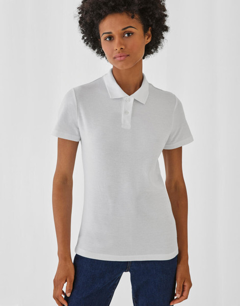 Id.001 / Women Piqué Polo Shirt - White / S