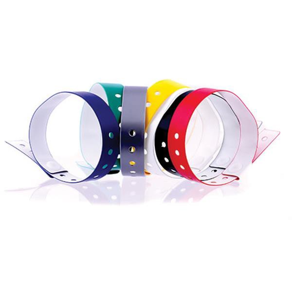 Pulseira De Identificação Inviolável Em Vinil - Branco
