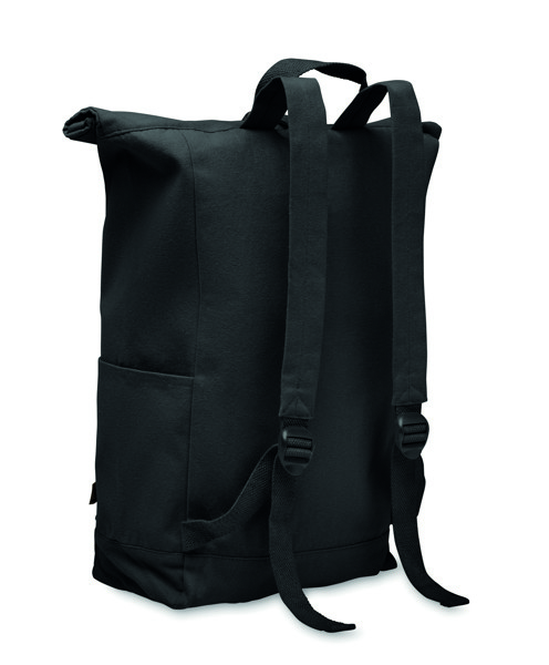 Zaino rolltop 390 gr/m² Kamet - Nero