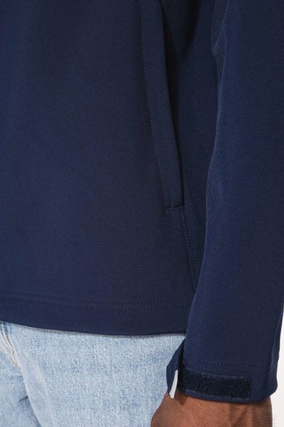 Men's Detachable Hooded Softshell Jacket - Titanium / 4XL