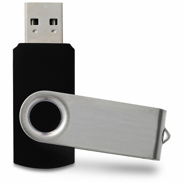 Pamięć USB TWISTER 8 GB - Czarny