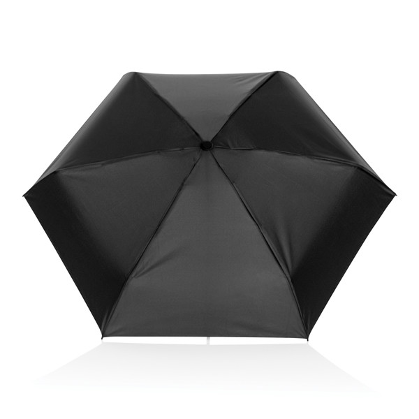 19.5" Aware™ RPET super mini manual 190T Pongee umbrella - Black