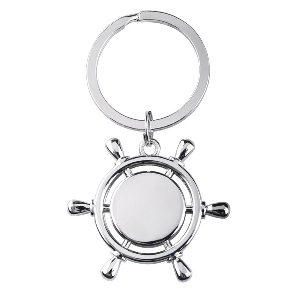 Steering Wheel metal keyring
