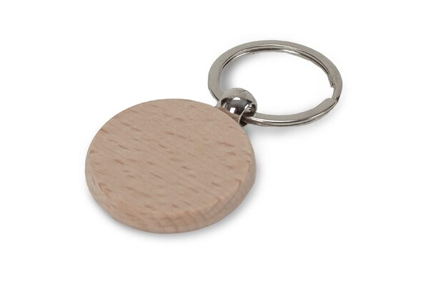 Key ring wood round Ø40mm