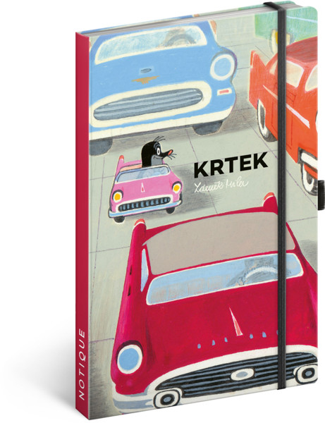 Notique Notes Krtek A Autíčko, Linkovaný, 13 x 21 cm